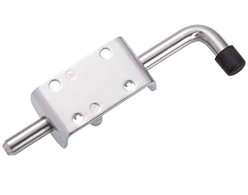 WOOCH 304 Stainless Steel Spring Pin Latch Lock Assembly for Doors,Chests,Cabinets and Utility Trailer Gate - Heavy Duty (6.5\",2 Pack)