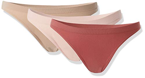 Kit Com 3 Calcinhas Bicolor Manga Longa Orgânico, Trifil, Feminino, Semente/Macadâmia/Make Up, M