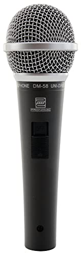 Pronomic Dm-58 Microfono Per Voce, Con Interruttore Set Incl Clip