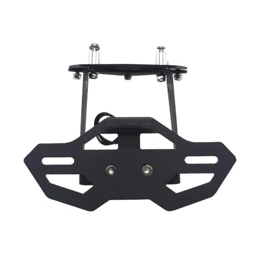 Support plaque d'immatriculation moto avec logo S1000RR gravé et bloc LED étanche