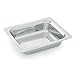 Vollrath Miramar Decorative Food Pan, 1/2 size, 13-1/16"W x 10-5/8"D x 2-3/4"H, 3.4 qt. capacity, embossed pattern on rim, 18/8 high-polished stainless steel construction, NSF, imported, 8230720