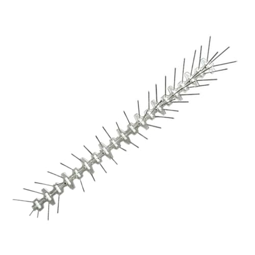 Veemoon Ahuyentador para Aves de 50 Cm en Acero Inoxidable, Disipador para Jardín, Repelente Eficaz contra Tórtolas y Estorninos, Adecuado para Ventanas, Balcones y Cercas
