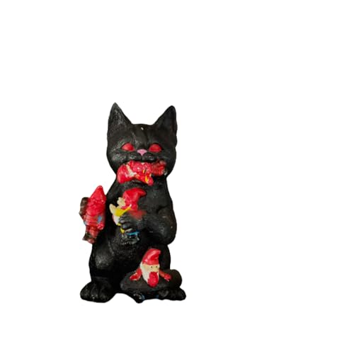 Generico Figura de gato negro, decoración de...