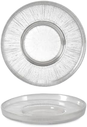 Porselen Diyarı 6'lı Desenli Cam Çay Tabağı - Görsel 2