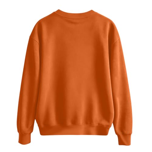 Pumpkin Sweatshirt Women Sequin Oversized Crewneck Halloween Sweatshirts - image 3