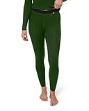 DANISH ENDURANCE Women's Merino Tights L Green 1-Pack