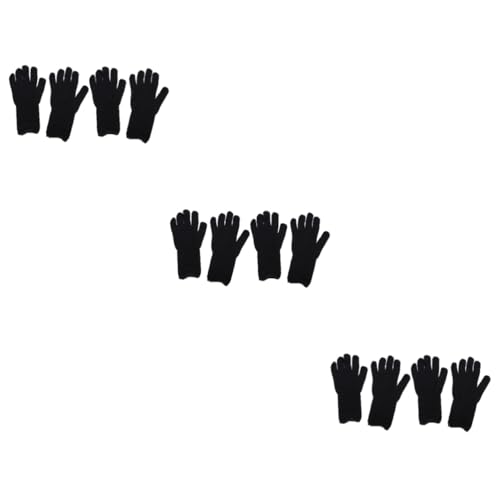 balacoo Sets Heat Resistant Gloves Warm Gloves for Hair Coloring Black Protect Your Hands from Heat Pairs