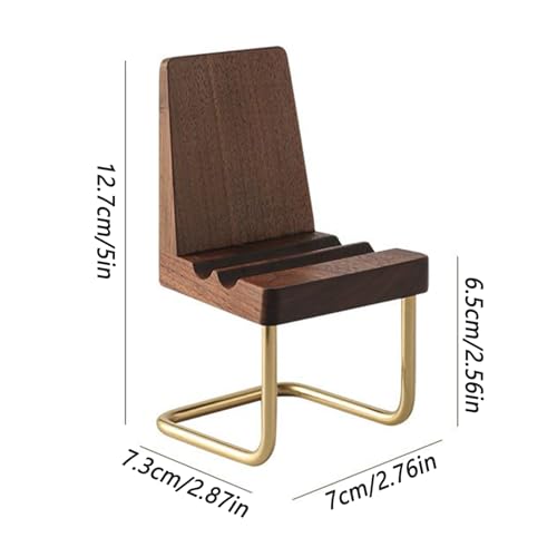 Soporte de teléfono para escritorio que evita dolores de cuello gracias a su madera ajustable 5