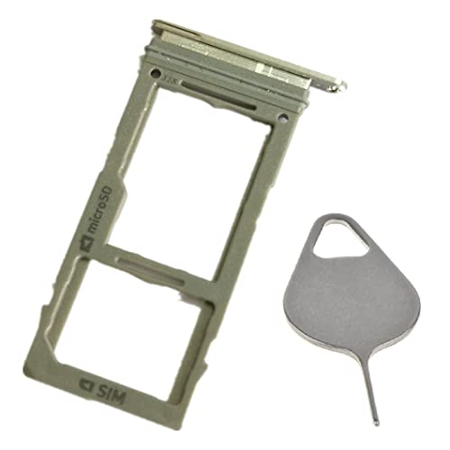 Yesun Single Sim Card Tray Micro Sd Holder For Samsung Galaxy S10E G970 Slot Socket (Silver) #TOP8