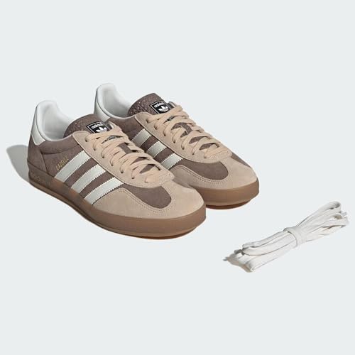 Image of adidas Gazelle Indoor Men's Sneakers, Earth Strata /Cloud White /Magic Beige, Size 9.5