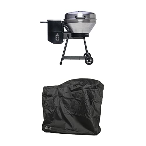 recteq Pellet Grill RT-B380 Bullseye + Cover, BBQ, Outdoor, and Electric Pellet Smoker Grill, Electric Smokers, Uses 100% Wood Pellets for Ribs, Brisket, Chicken, Sear, Smoke