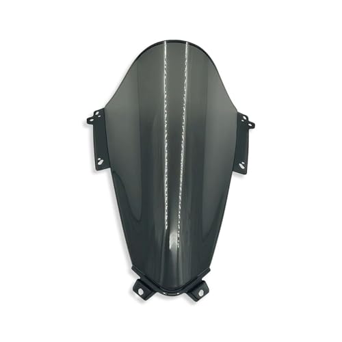 Motorrad Windschild Spoiler Für Ducati Für Panigale V4 2020-2023 V4R 2019 V4 SP 2021 Doppel Windschutzscheibe Windschutz Windabweiser ABS Windschutzscheibe Wind Bildschirm(Grau)