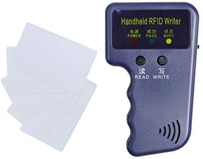 ETEKJOY Handheld 125KHz RFID ID Card Reader Writer Copier Duplicator + 5PCS Writable Cards