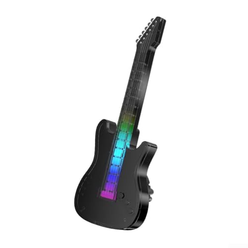 Luz de ventilación de coche RGB Music con función de aromaterapia para decoración interior del vehículo y difusión de fragancia ([Gardenia] negro)