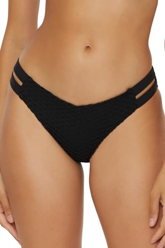 BECCA Women's Castaway Bikini Bottom, Cheeky Coverage, Swimwear Separates