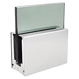 Abrazadera de barandilla de aluminio, espiga universal para aplicaciones de vidrio, PVC, cubierta de madera, piscina y escaleras, soporte multipanel