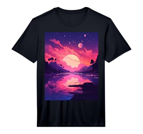 Mens 80s 90s Anime & Manga Lofi Vaporwave Kawaii Aesthetic Performance T-Shirt