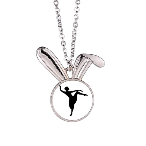 Collier lapin danseuse un bijou d'art aux finitions soignées pour passionnés