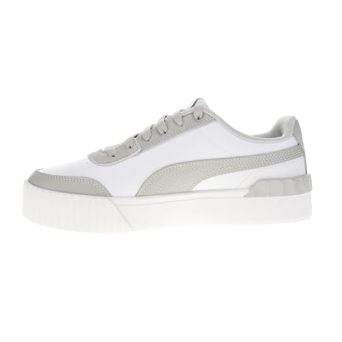 PUMA Womens Carina Lift Lace Up Sneakers Shoes Casual - White3