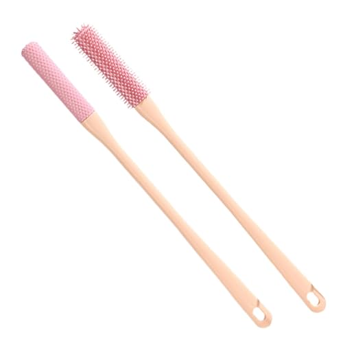 Silicone Toe Brush - Extended Handle Foot Scrubber, Nail Cleaning Brush, Soft Bristle Shower Tool | Deep Cleaning Fingernails To