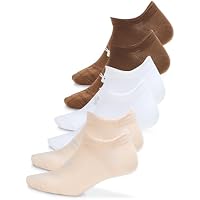 Under Armour 6-Pairs Unisex Adult Essential No Show Socks ((239) Elite Beige / Elite Beige / Halo Gray)