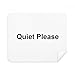 Quite Please Warning Symbol Pattern Cleaning Cloth Screen Cleaner 2pcs Suede Fabric