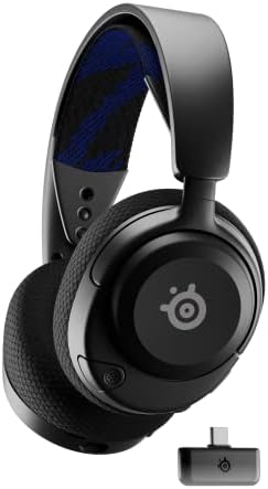 SteelSeries Arctis Nova 4P Wireless Multi-Platform Gaming Headset — 360° Spatial Audio — 2.4GHz High-Speed Wireless — 36 Hr Battery — USB-C — Gen 2 Mic — Playstation, PC, PSVR 2, Switch