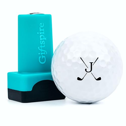 Giftspire Personalized Monogram Golf Ball Marker Stamp, Self-Inking Quick-Dry Stamper