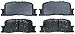 ACDelco 17D885C Professional Ceramic Rear Disc Brake Pad Set