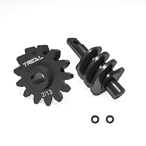 Treal Axial Scx24 Steel Overdrive Gears, Differential Diff Worm Gear Set 2T/13T, Overdrive 23% #TOP1