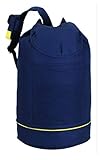 seesack blau weiß Der große Matchsack in schönem Royalblau mit dezenter Zierpaspel in Gelb vefügt über einen Kordelzug mit Kunststoffstopper.