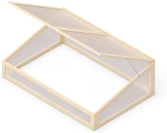 Upyard Invernadero de Madera para bancal Alto, 120 x 80 cm, con T...