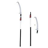 Astsäge Teleskopsäge Astschere, Gartensäge Schere Baumsäge mit Tragetasche und Sägeblätter, Hochentaster Handsäge für Hohe Äste, Stangensäge Handstielsäge (TYP3 3M)