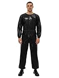 inhzoy Damen Herren Sauna Anzüge Fitness Sport Schweißanzug Einteiler Overall Zur Gewichts- Und...