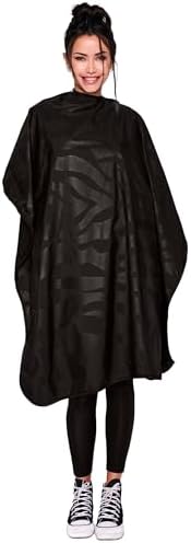 Betty Dain Zephyr Bleach-Proof All Purpose Styling Cape, 45" x 60", Black