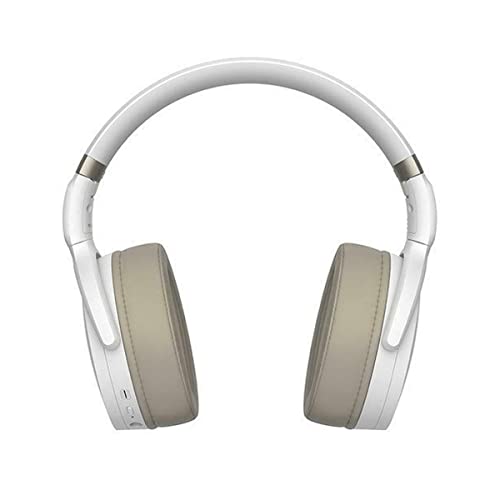 Image of Sennheiser HD 450BT Bluetooth 5.0 Wireless Headphone with Active Noise Cancellation - 30-Hour Battery Life, USB-C Fast Charging, Virtual Assistant Button, Foldable - White (Renewed)