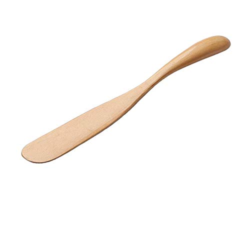 Wooden Butter Spreader - 6.49'' Butter Knife Cheese Spreader Condiment Knives Marmalade Peanut Jelly Spreader for Sandwich(1 Pcs,Wood)