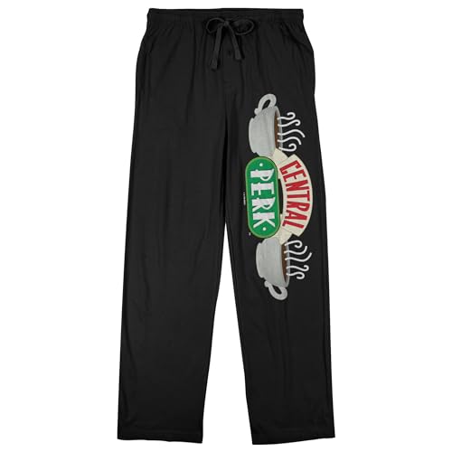 Bioworld Friends (TV) Central Perk Men's Black Sleep Pants
