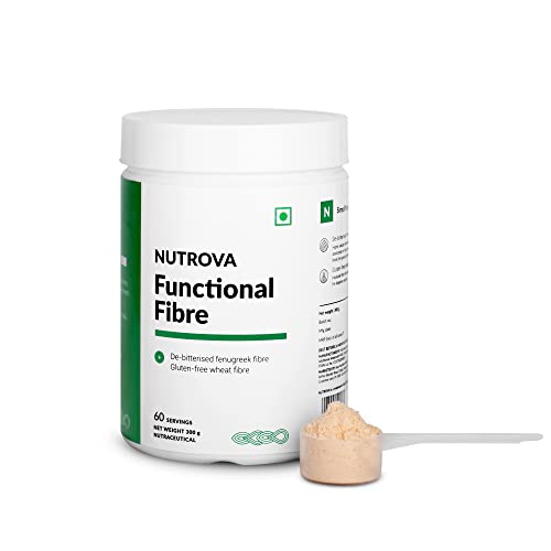 Nutrova Functional Fibre, Blend Of De-Bitterised Fenugreek Fibre & Gluten Free Wheat Fibre, Improves Digestive Health, Supports A Healthy Gut – Easy To Mix (300Gm) Nutrova Functional Fibre, Blend Of De-Bitterised Fenugreek Fibre & Gluten Free Wheat Fibre, Improves Digestive Health, Supports A Healthy Gut – Easy To Mix (300Gm)