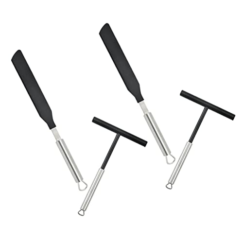 TOPBATHY 2 Ensembles De Spatule À Crème Spatule À Gâteau Outil À Crêpes Ustensiles De Cuisine À Crêpes Épandeur En Métal À Crêpe Outils À Crêpes Épandeur De Crêpes Et