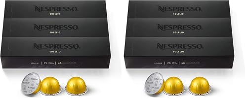 Image of Nespresso Capsules Vertuo,Solelio,Mild Roast Coffee,30-Count Coffee Pods,Brews 7.8 oz.,(Pack of 2)