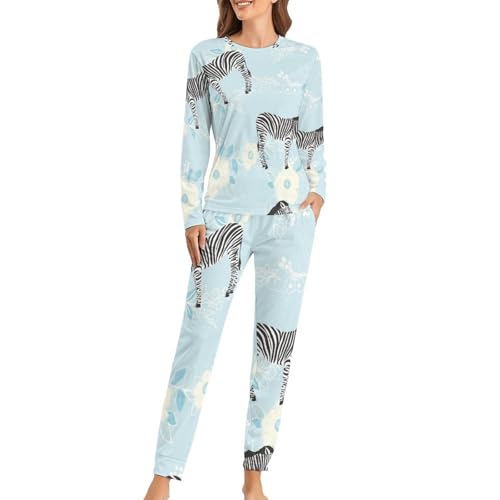 Ensemble pyjama femme Fleur De Cheval pantalon et t-shirt manches longues premium