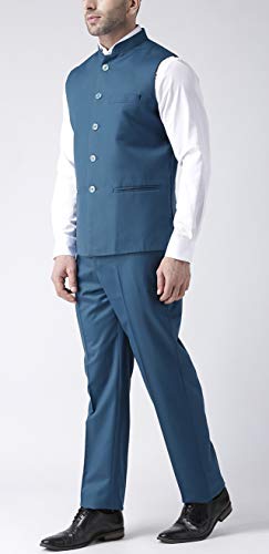 Image of hangup Men's Synthetic Notch Lapel Suit (2BasketTR RoyalBlue 42 Royal Blue