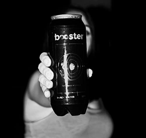 Image of Booster Black Alkaline Drink | Superior Hydration With Infused Essential Minerals | 8+ pH Alkaline (500 ML Each Can) Better than Bottled Water & Mineral water(Pack of 24)