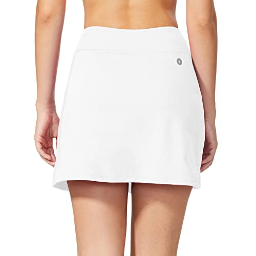 Baleaf Women's Athletic Skorts Lightweight Active Skirts With Shorts Pockets Running Tennis Golf Workout Sports White Size M #TOP3