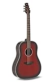 Applause Akustikgitarre - Jump Slope Shoulder D Gloss - Decke massive Fichte - Boden Ovangkol - Cherry Burst hochglanz - AAS-69-CB