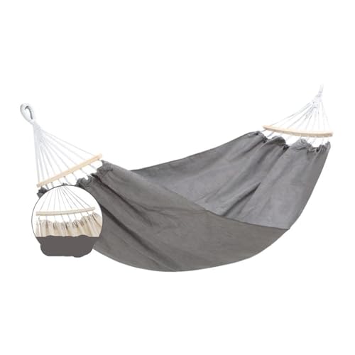 Hamac d'extérieur double en maille anti-renversement pour camping et jardin