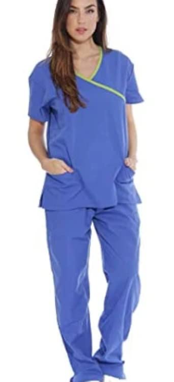 GenericHousemaid Y-Neck Uniform Scrub Suit Set