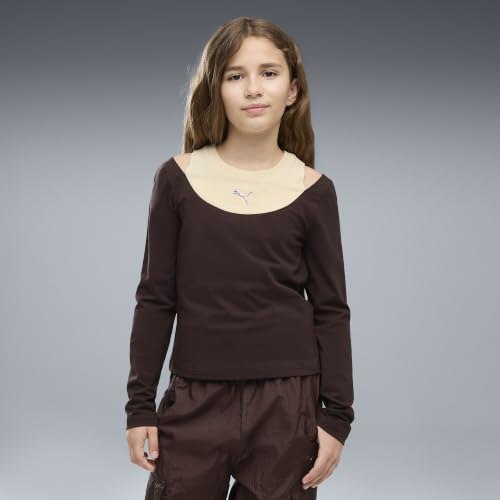 PUMA T shirt slim à manches longues Shadow Enfant et Adolescent Vêtements 9 10Y - vue 3