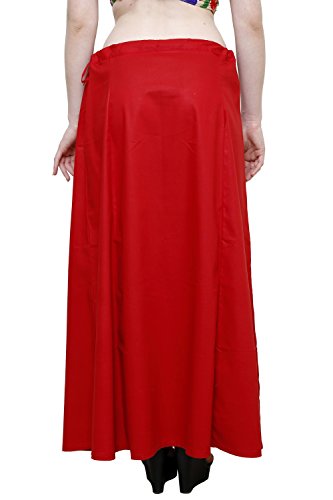 Image of Pistaa's combo of Women's Cotton Best Plain Solid Indian Readymade Inskirt Saree petticoats